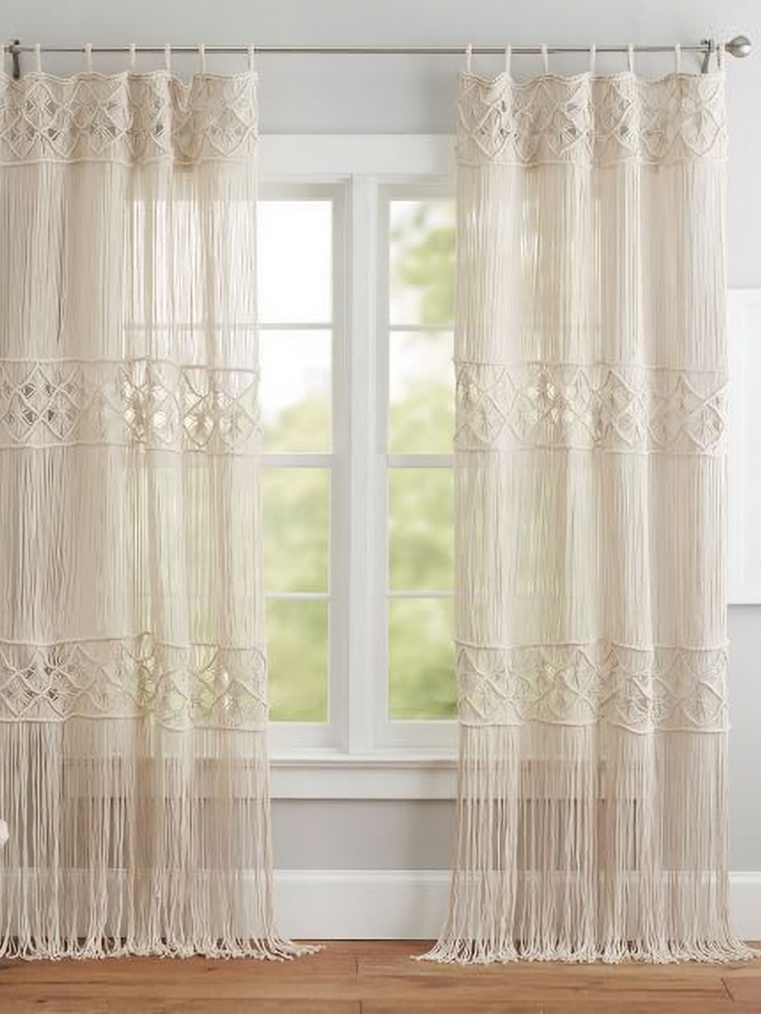 Alaaya Decor Macrame Boho Curtain