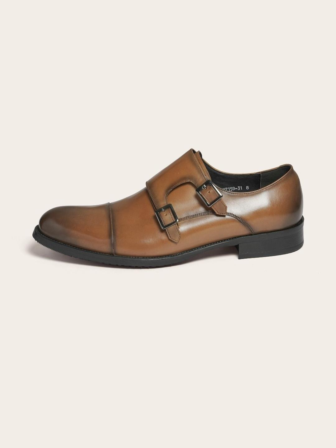 Eletto Brun Monarch's Step Men Slip-On Formal Shoes