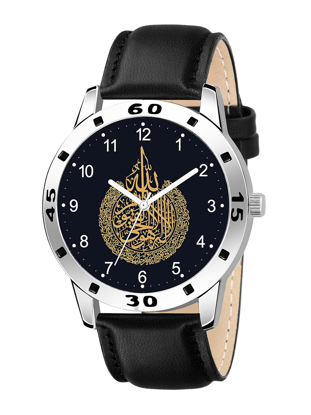 CSAMON Men Printed Dial Analogue Watch AeviyoSLV Islamic NUM04 BLK Chikani L_SH