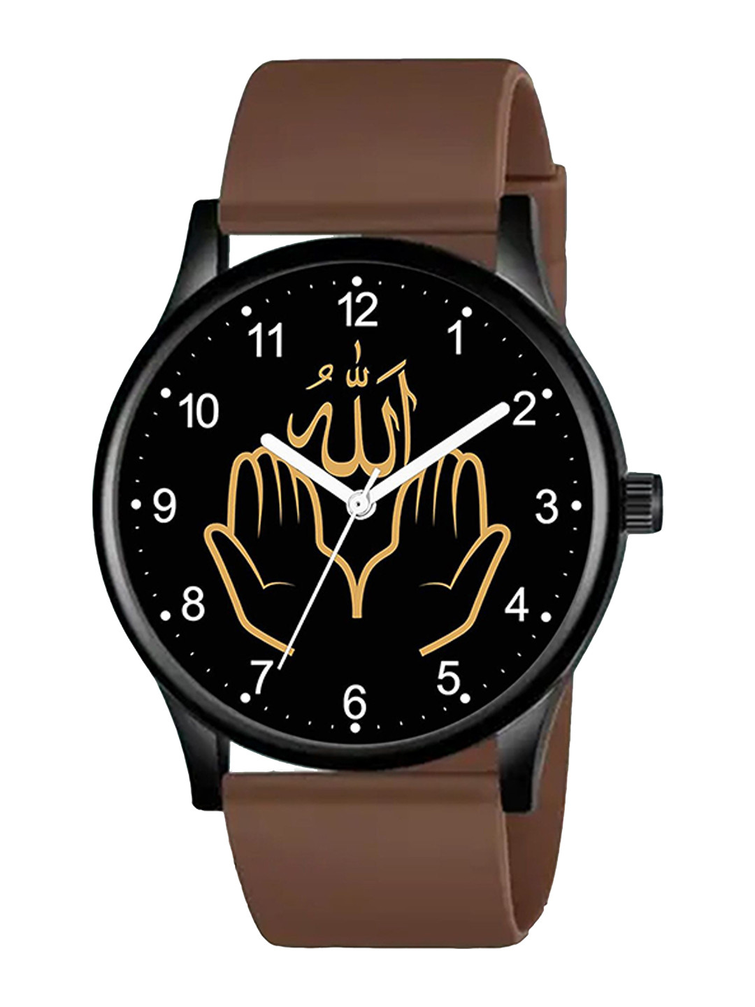 Gopal Shopcart Unisex Printed Dial Straps Analogue Watch SilmBLK-Islamic-NUM03-804BRO_SH