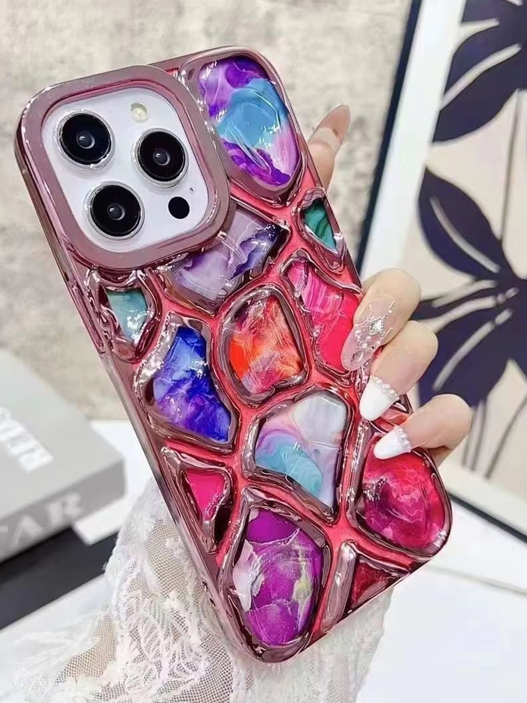 CASE CREATION Women iPhone 15 Pro Max Real 3D Back Case