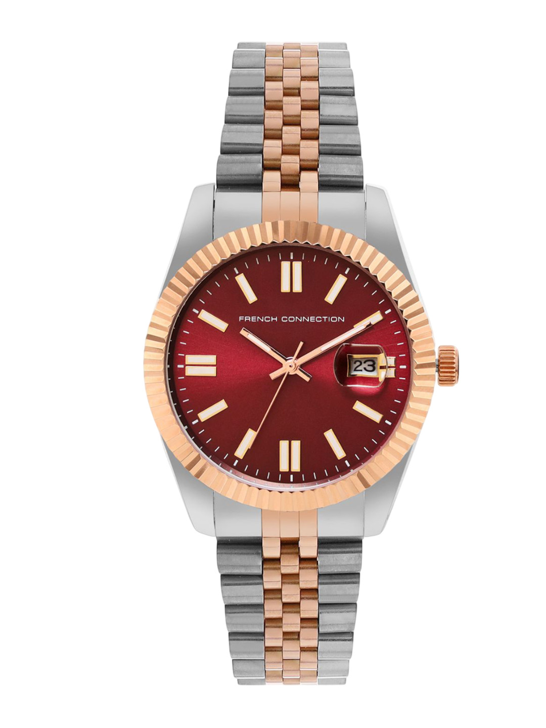 French Connection Men Dial & Bracelet Style Straps Analogue Watch FCP41RTM-M