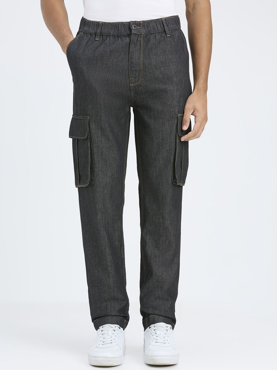 Pepe Jeans Men Regular Fit Cargos Trousers