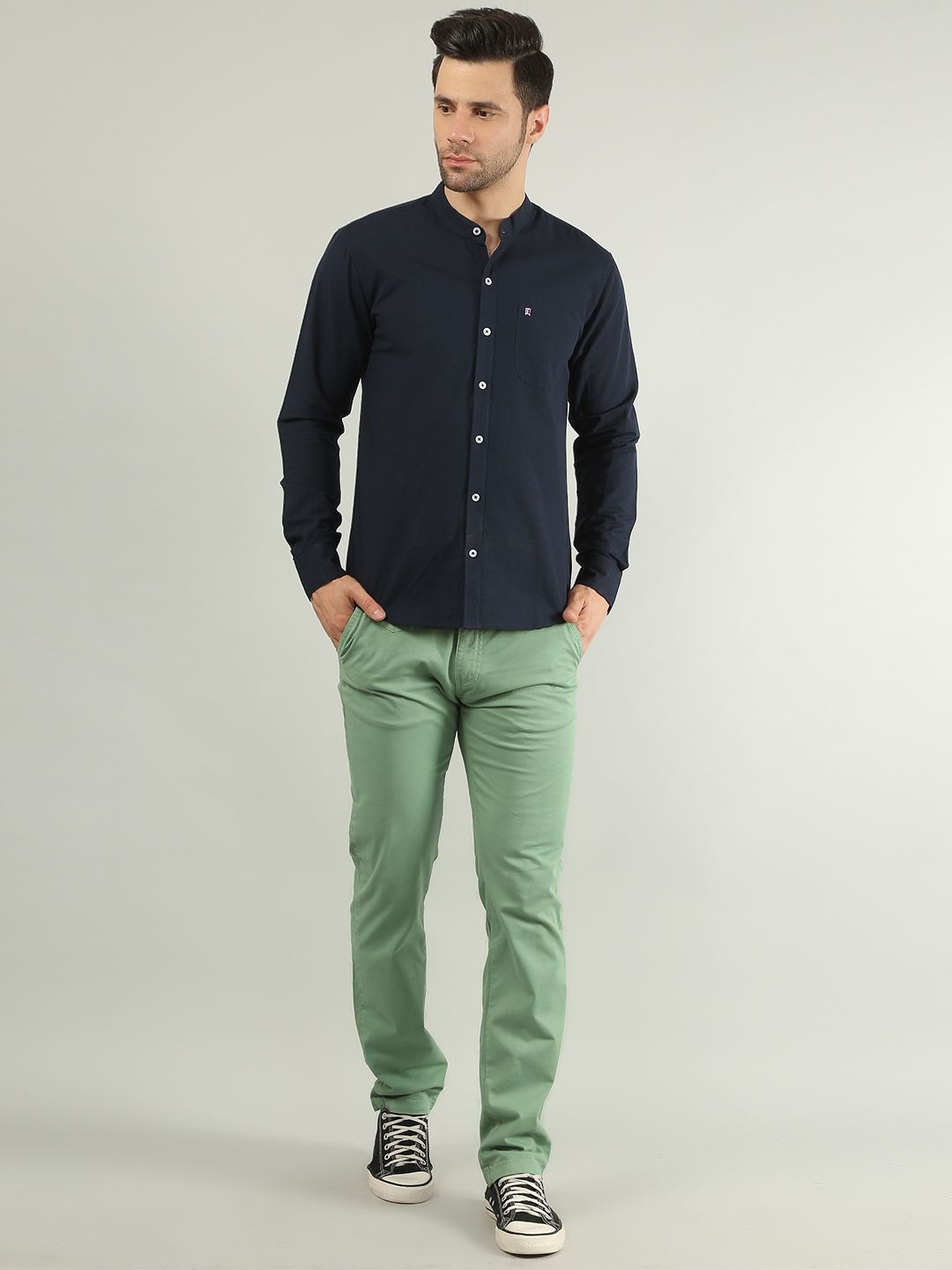 TIM PARIS Regular Fit Pure Cotton Casual Shirt