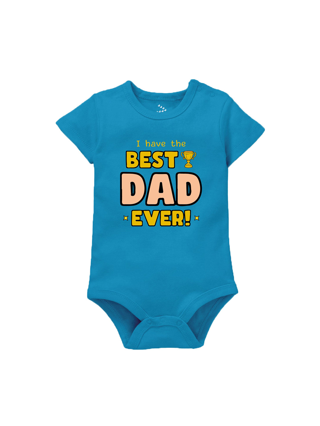 Zeezeezoo Infant Kids Best Dad Ever Printed Pure Cotton Bodysuit