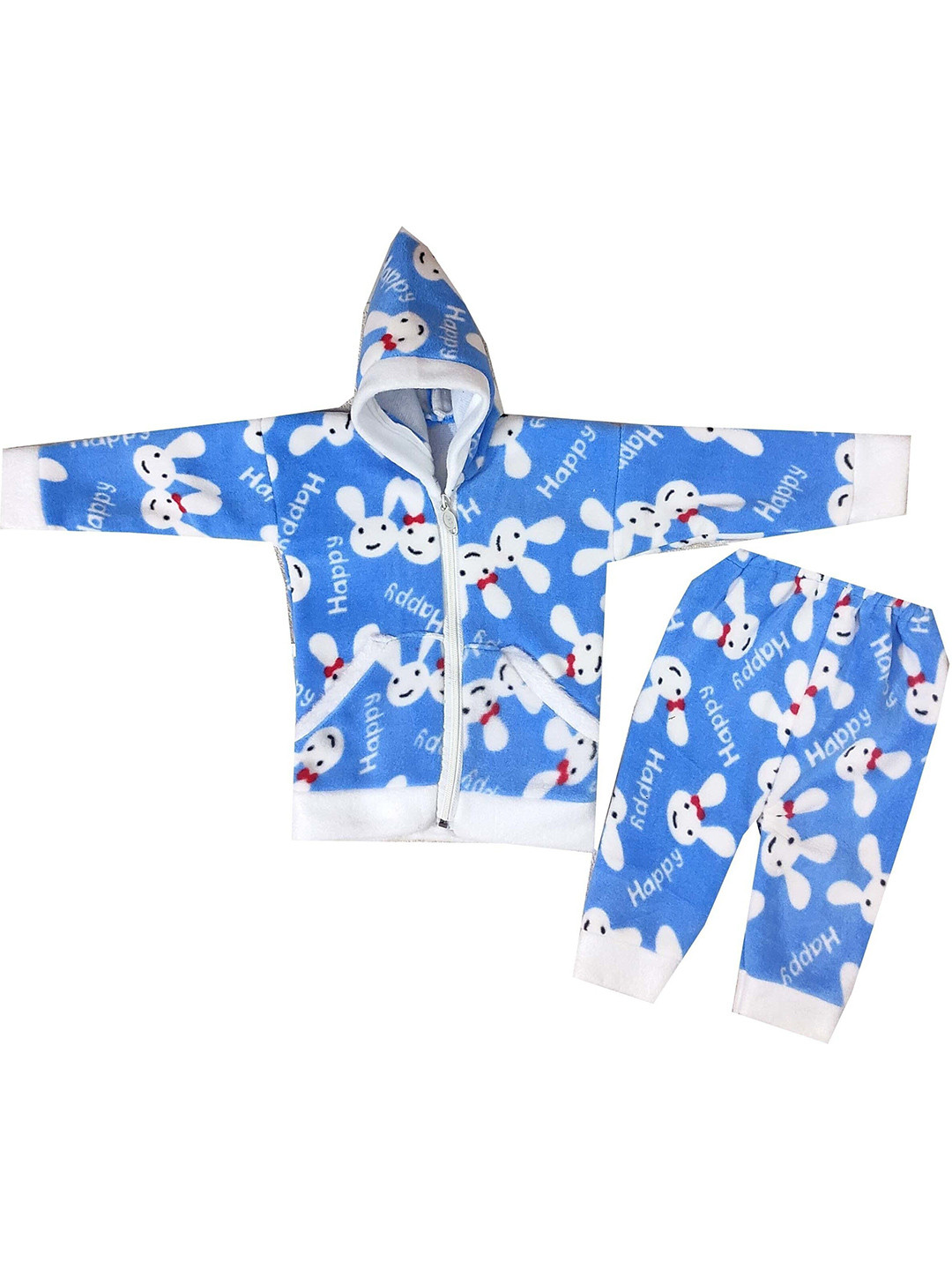 Fly Step UnisexPrinted T-shirt With Trousers Clothing Set