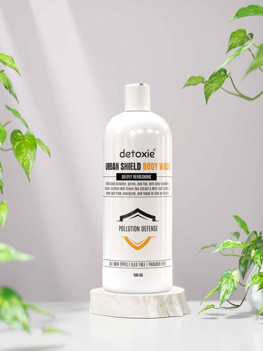 Detoxie Urban Shield Body Wash For Deep Cleansing - 500 ml