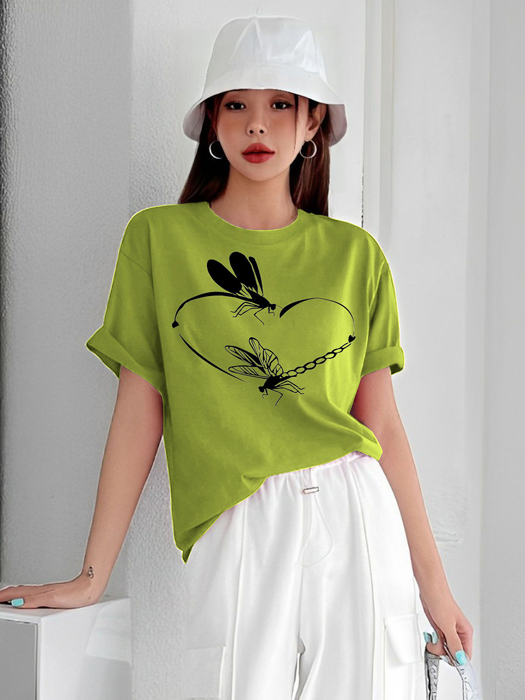 Kushi Flyer Women Round Neck Printed T-shirt