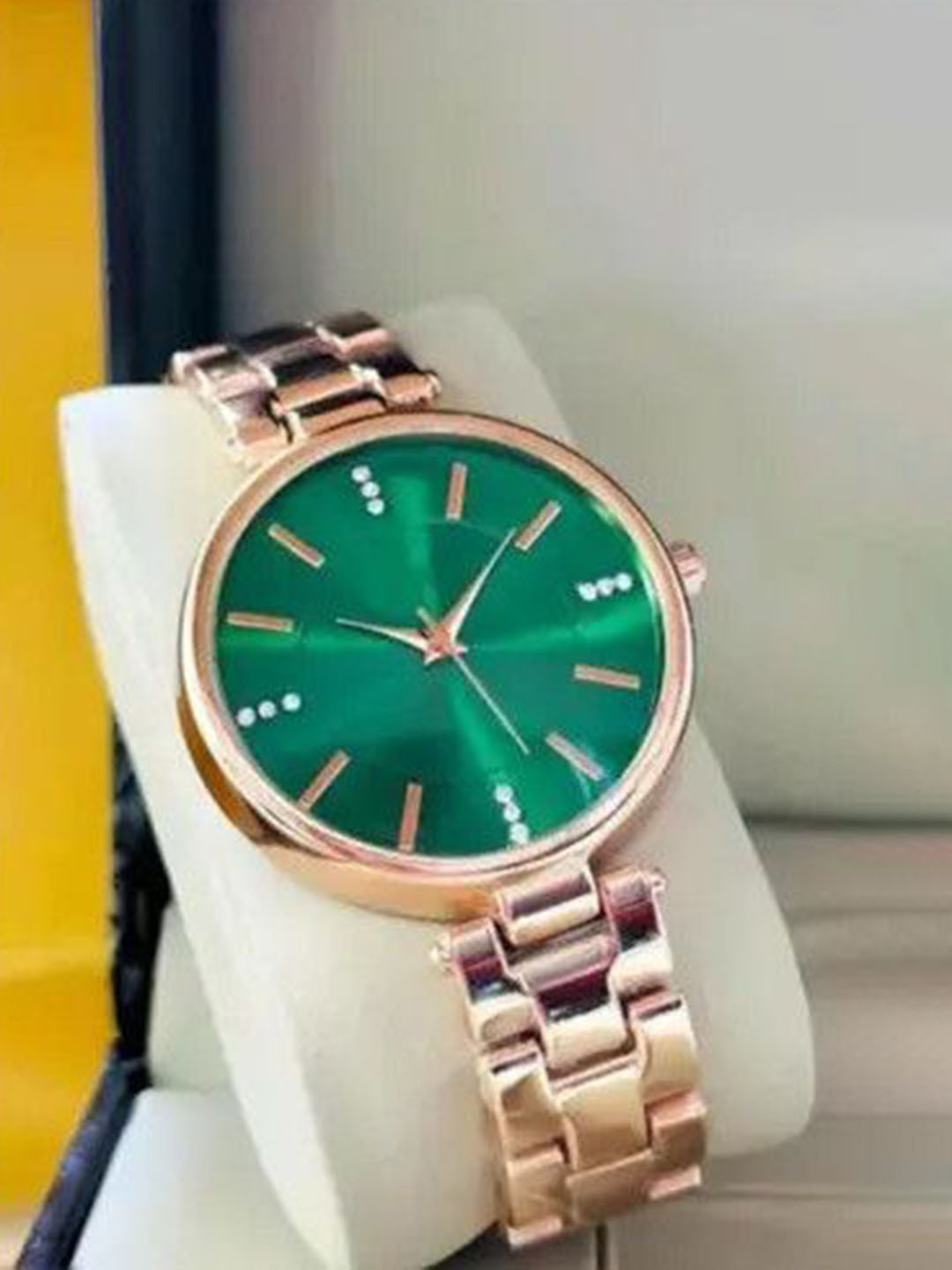 CSAMON Women Dial & Bracelet Style Straps Analogue Watch C38 Green