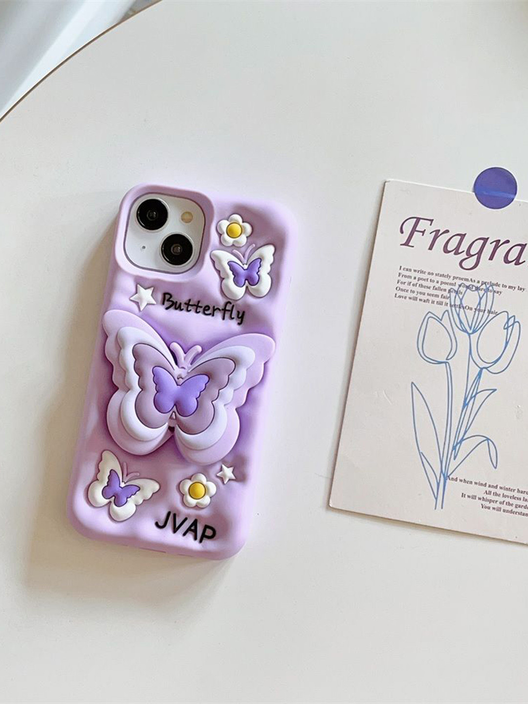 CASE CREATION Women iPhone 15 Real 3D Back Case