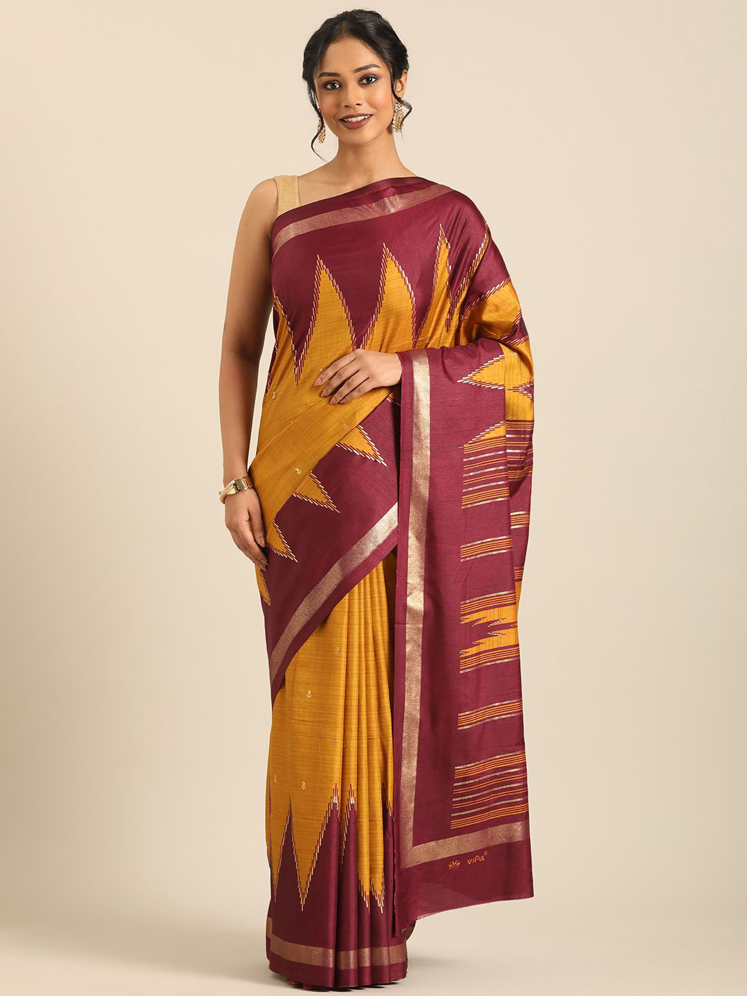 Vipul Women Printed Zari Soft Silk Saree