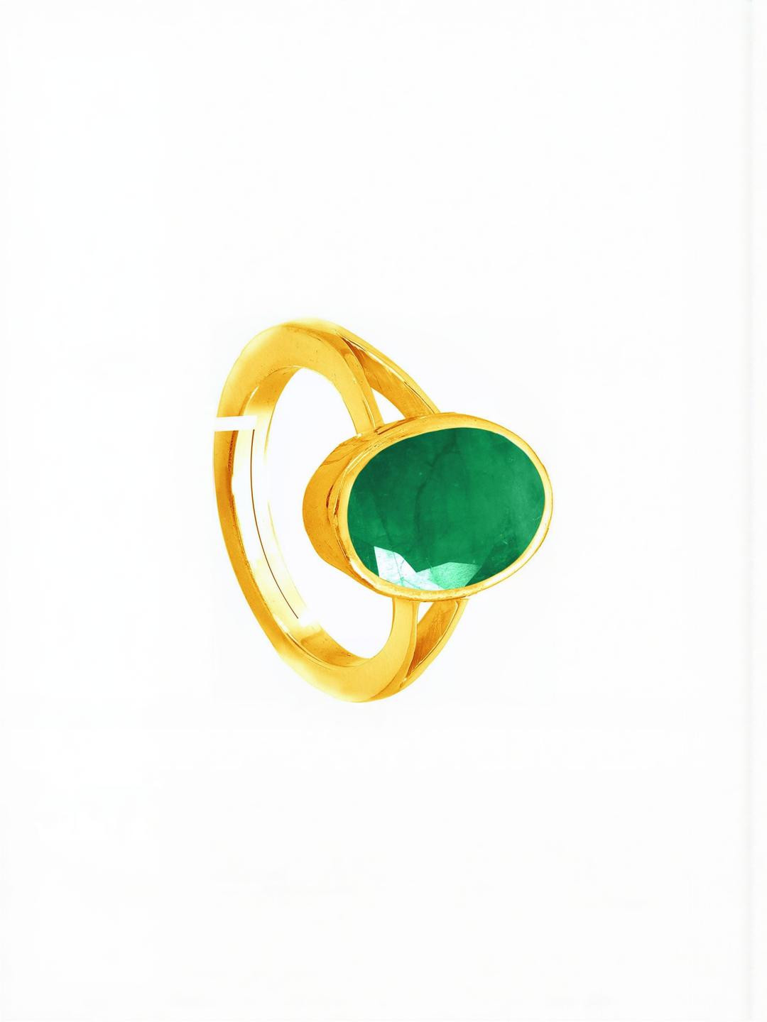 Sidharth Gems 11.25 Ratti 10.62 KT A+ Emerald Ring