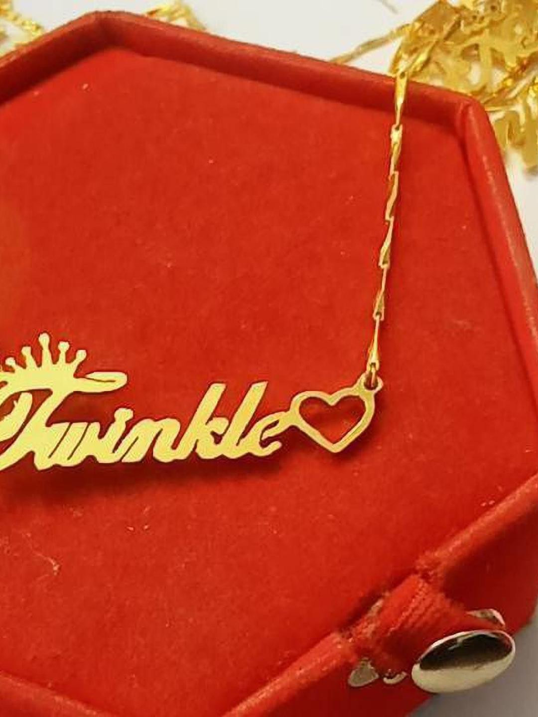 SR Export Brass Gold-Plated Twinkle Necklace