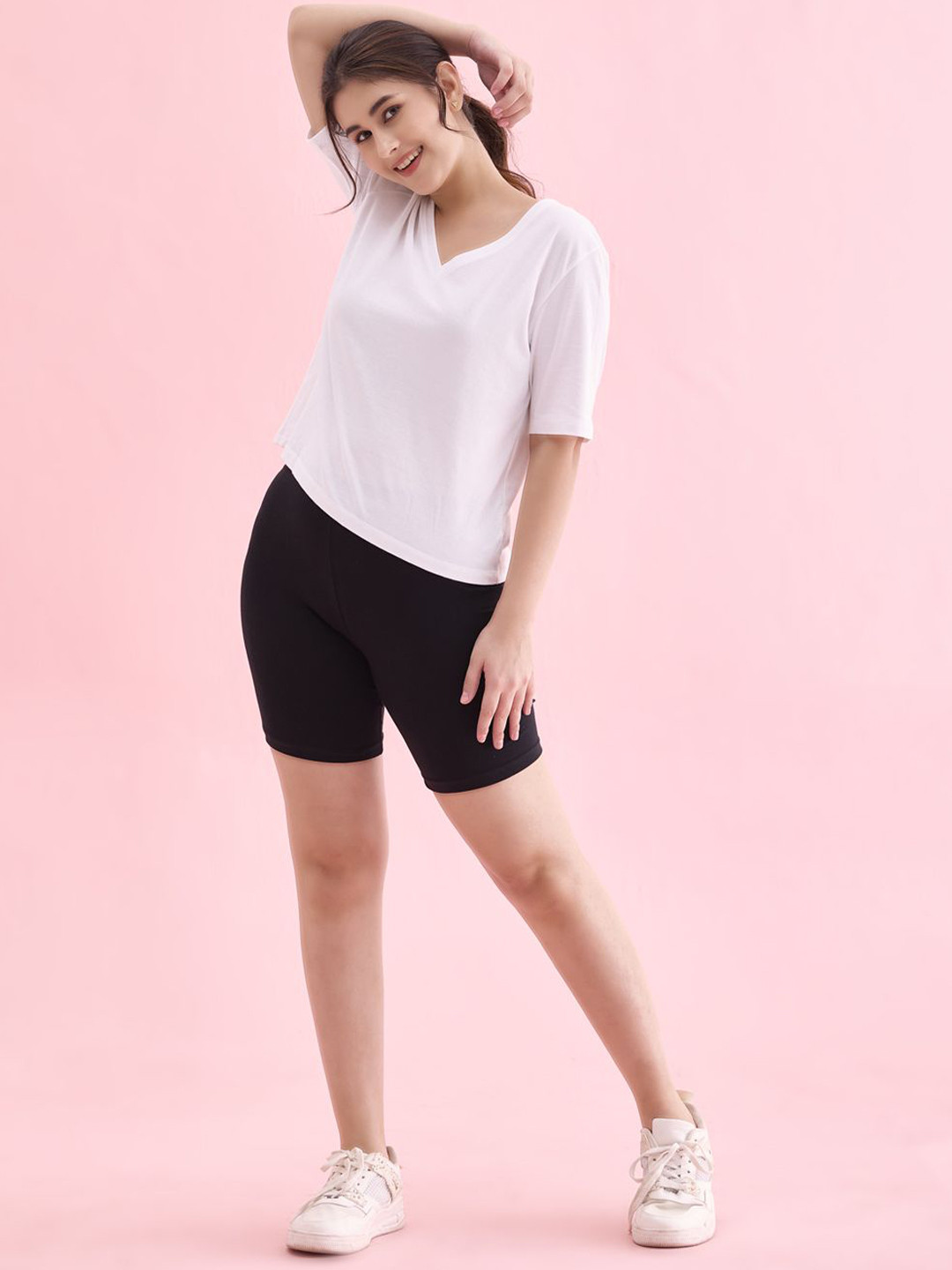 Go Colors Women Slim Fit Cycling Sports Shorts