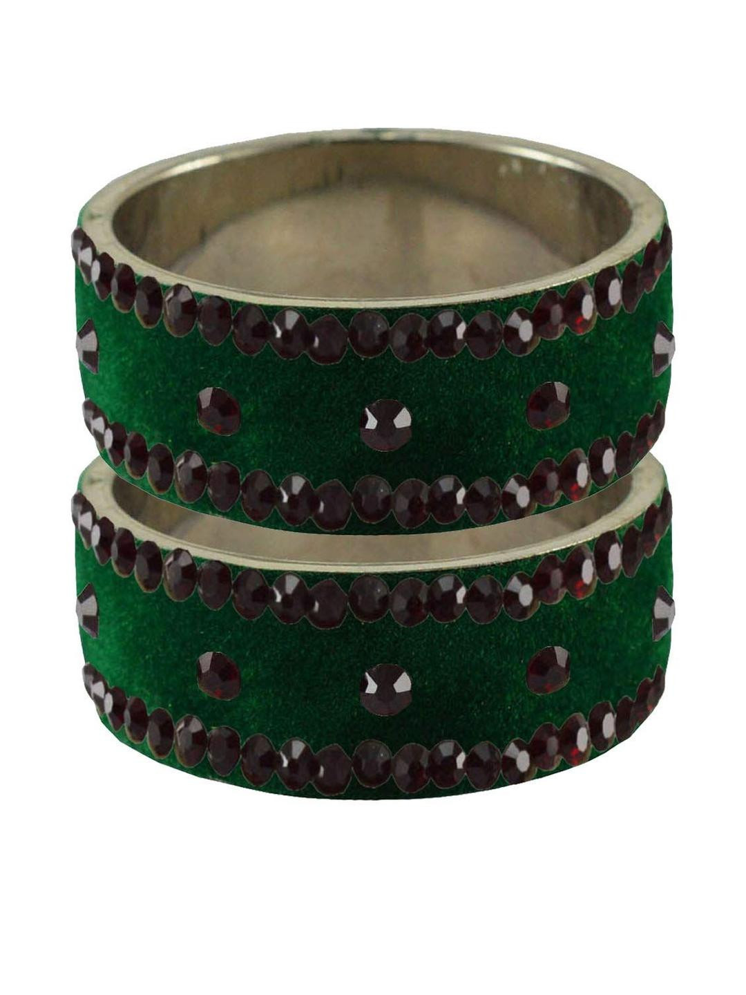 Vidhya Kangan Green Bangle Set