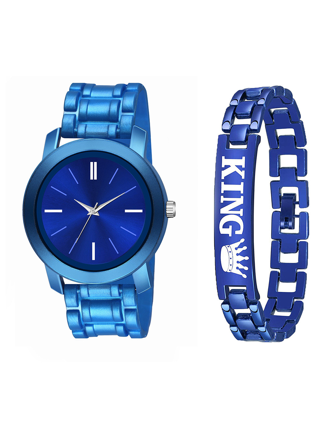 Gopal Shopcart Unisex Round Dial Analogue Watch PendoBLU-LR05-D-801BLU-K-Bracelet_SH
