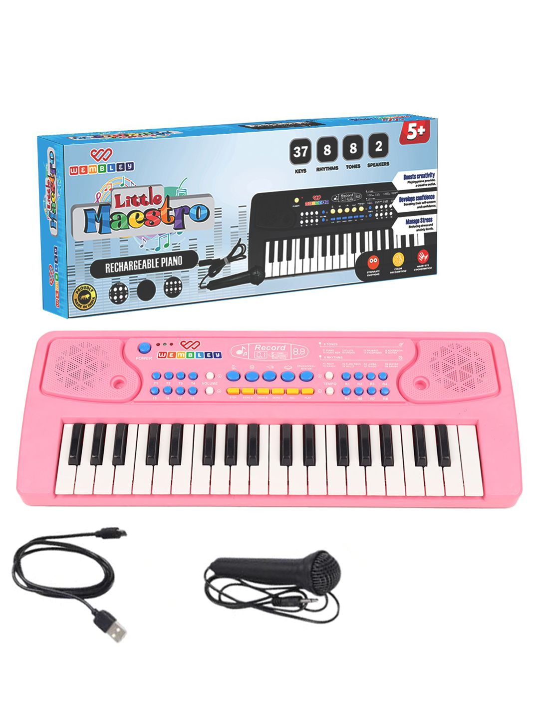 WEMBLEY Kids Electronic Piano Keyboard Musical Toys