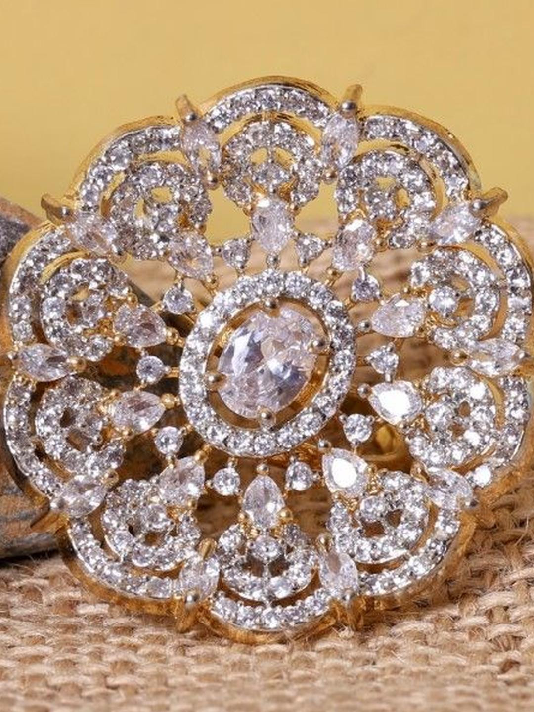 FASHION EMPIRE Radiant Rose Gold Finish Ring