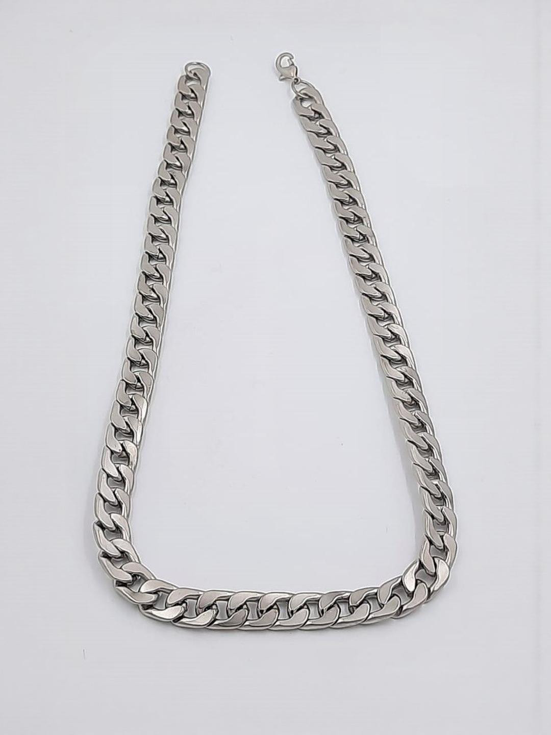 ATRAER Silver-Toned Stainless Steel Chain