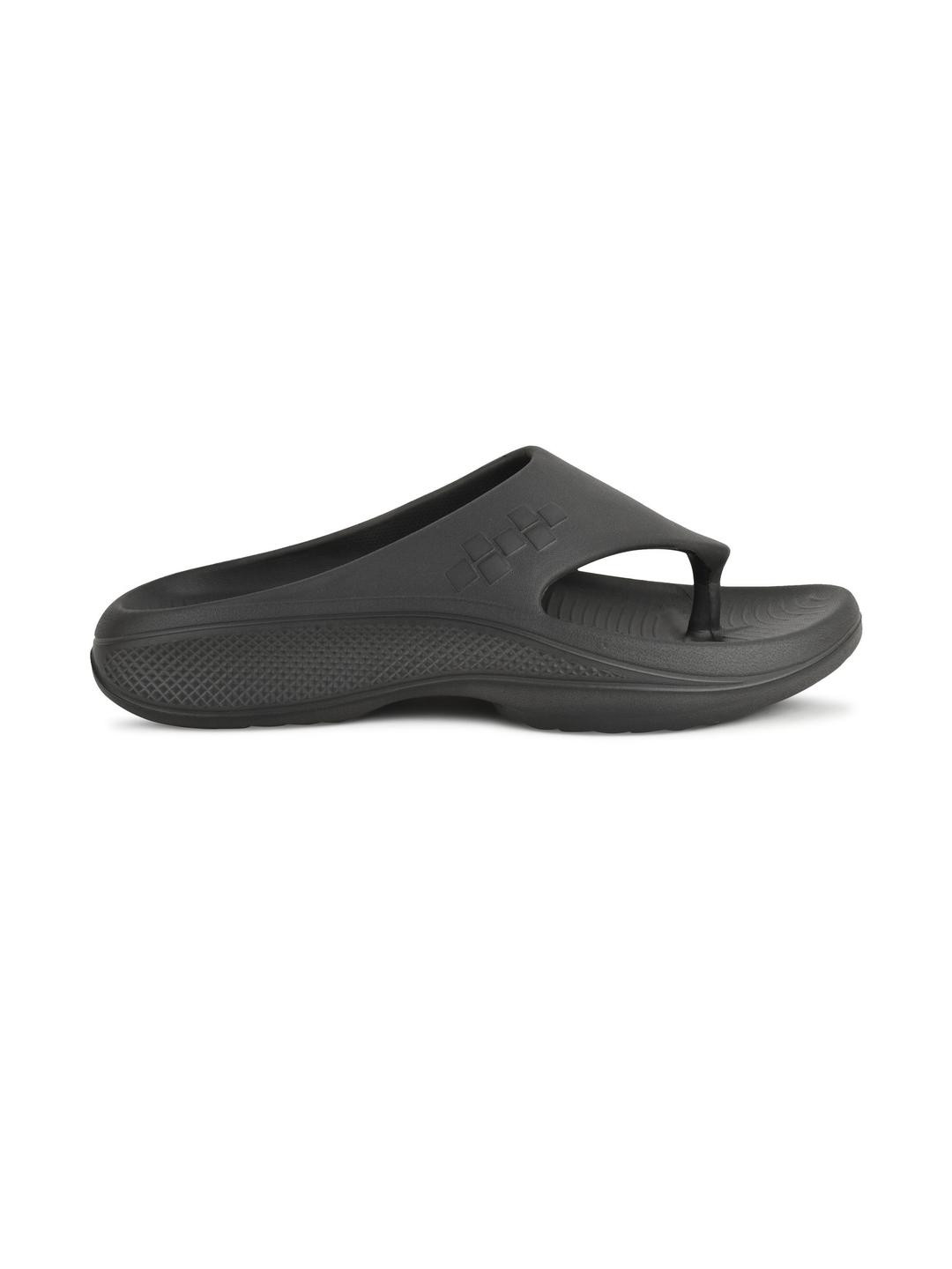 BEONZA Men Charcoal Thong Flip-Flops
