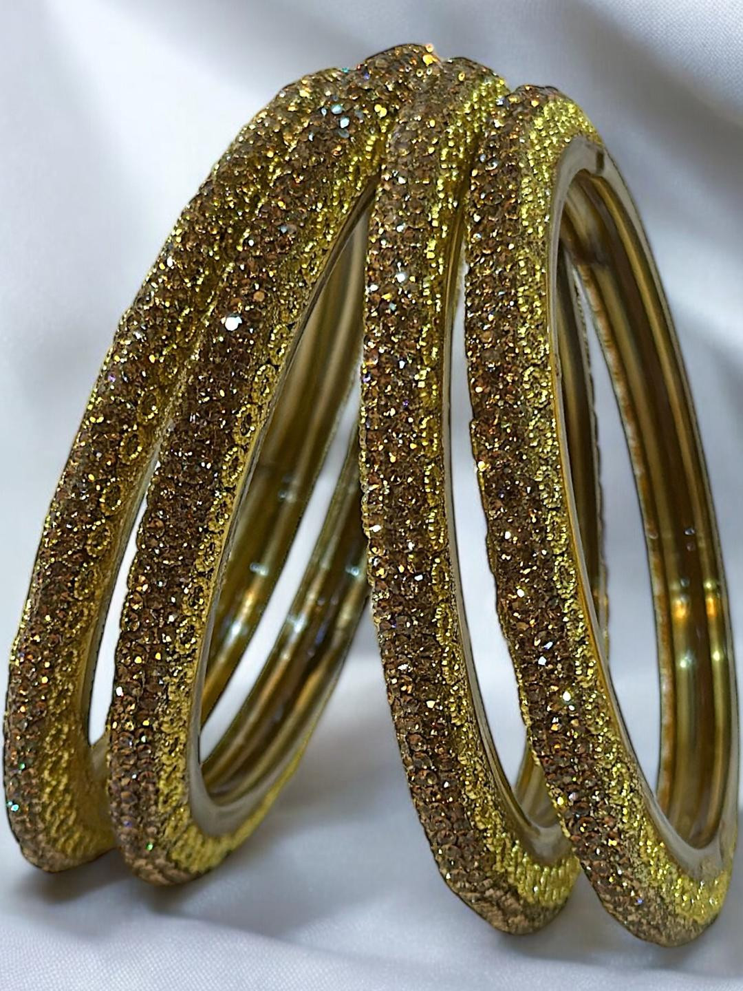 PRIYA KANGAN Glass Zircon Studded Bangles