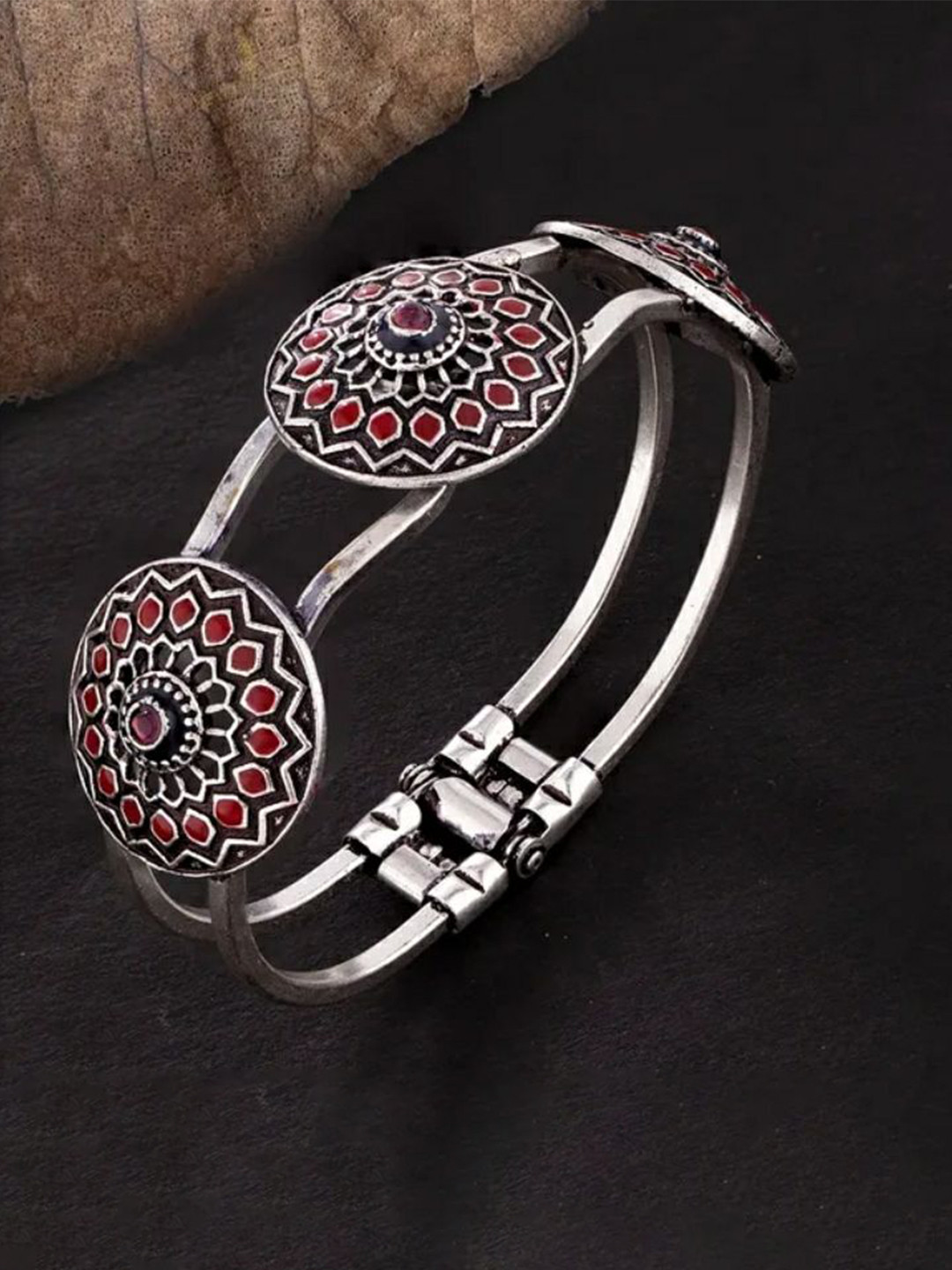 SANAA CREATIONS Unisex Silver-Plated Multistrand Bracelet