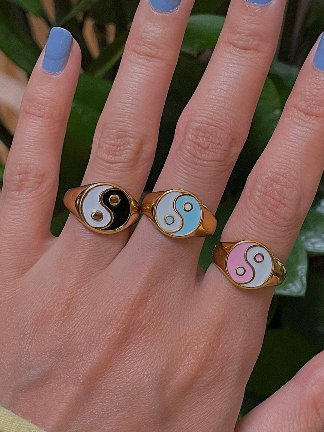 Arzonai Geometric Metal Ring