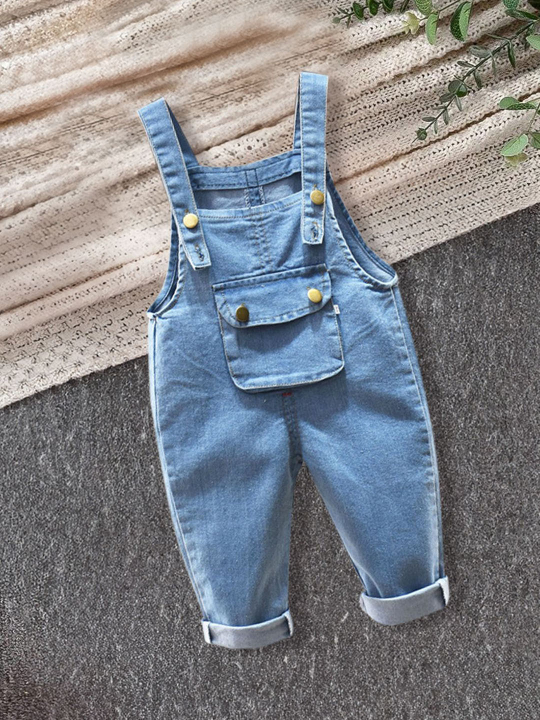 FOREVER FRIDAY Boys Solid Adjustable Strap Dungaree