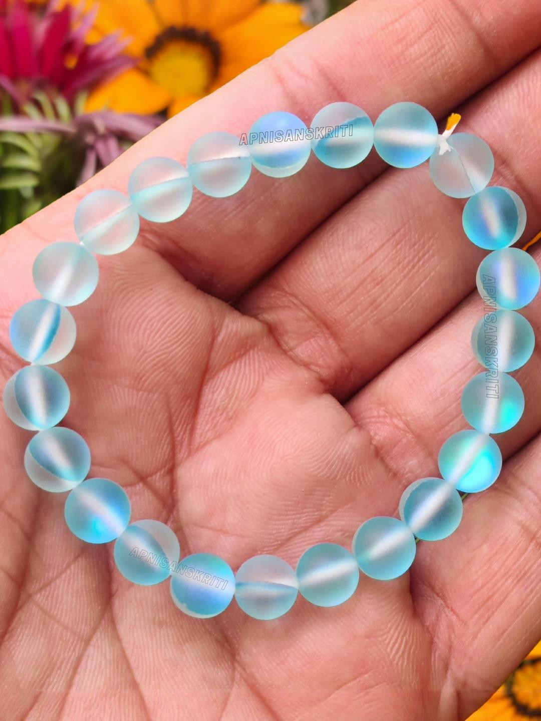 Apnisanskriti Unisex Aura Quartz Stone Bracelet