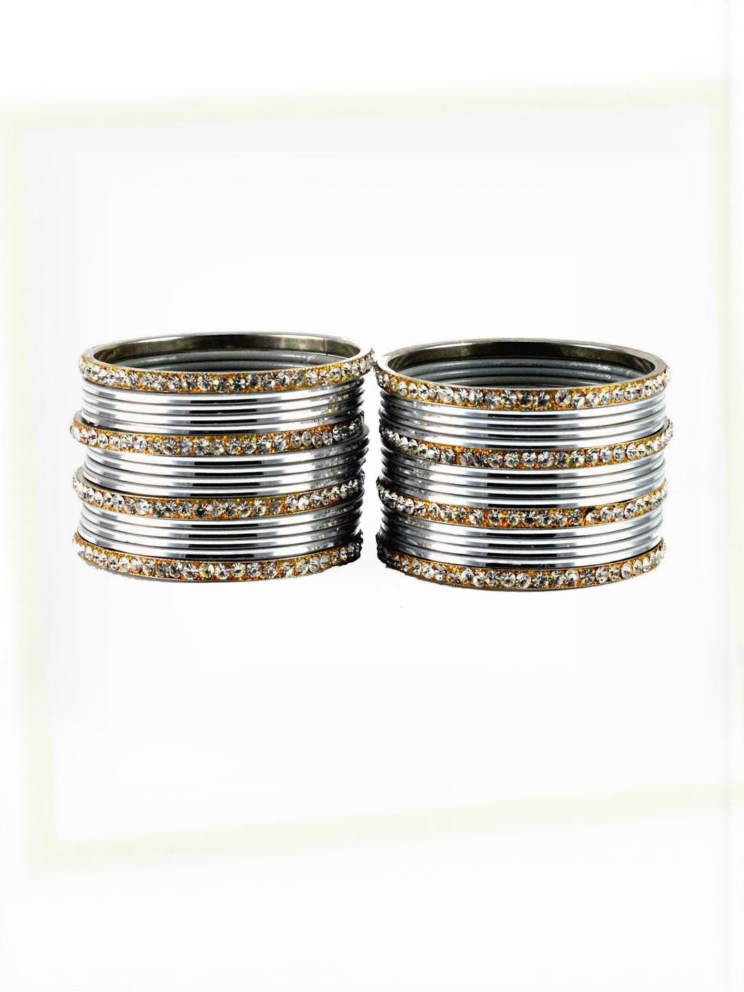 Vidhya Kangan Silver Bangle Set