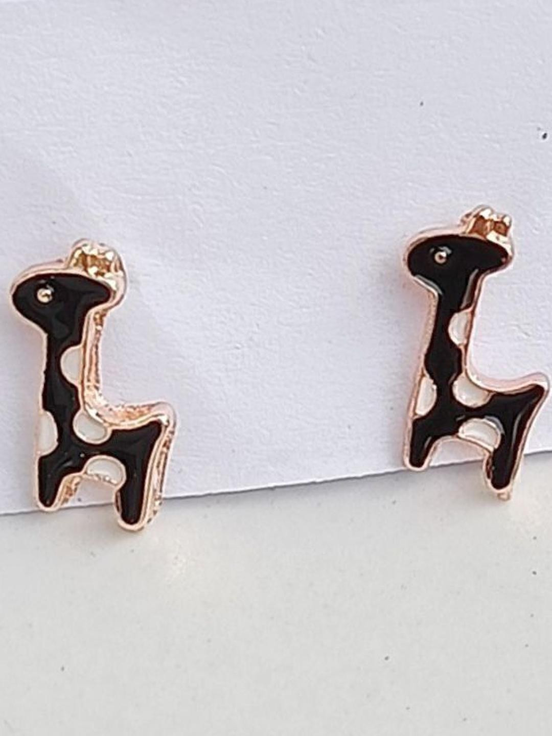 FindHerFavorite Rose Gold-Plated Animal Shaped Studs