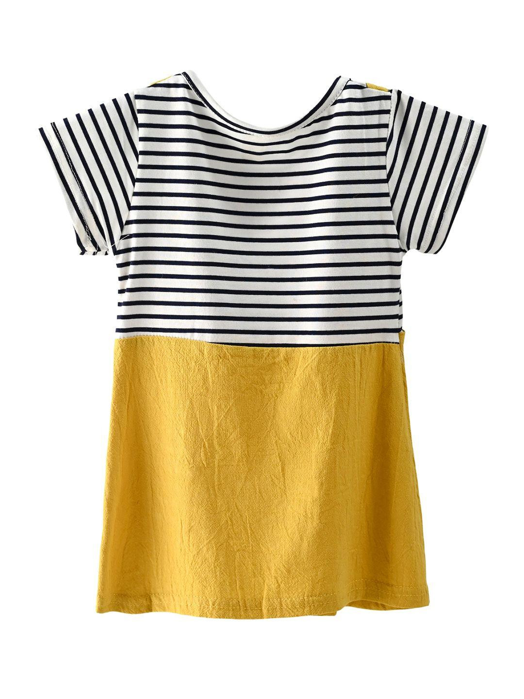 Bold N Elegant Girls Stripe Pinafore Dress
