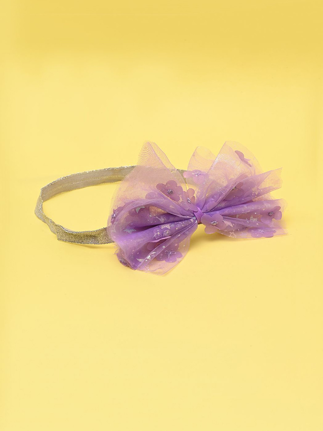 Aye Candy Girl's Flower Embellished Bow Design Headband