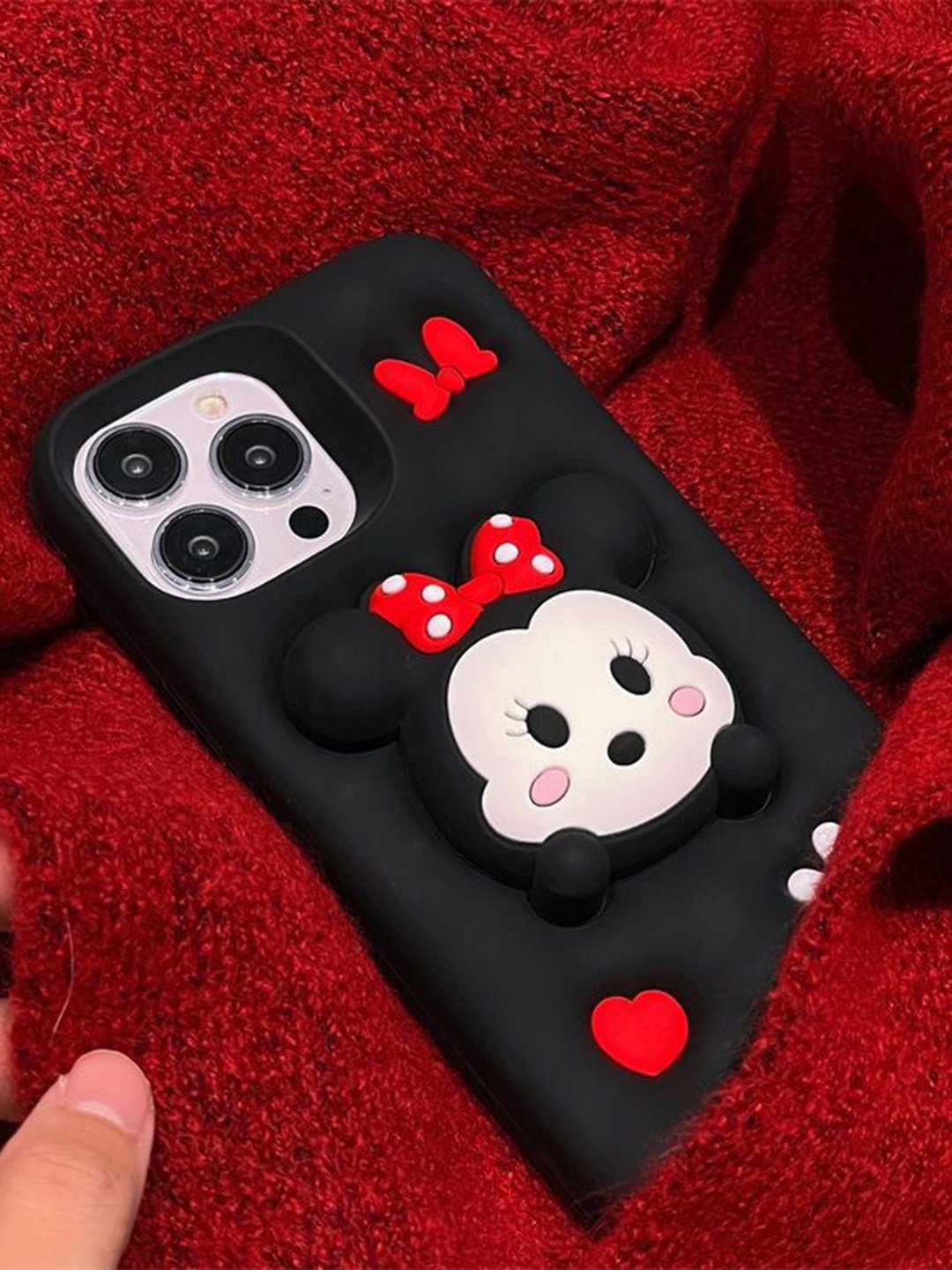 CASE CREATION Women Minnie 3D Cartoon iPhone 15 Plus Back Case