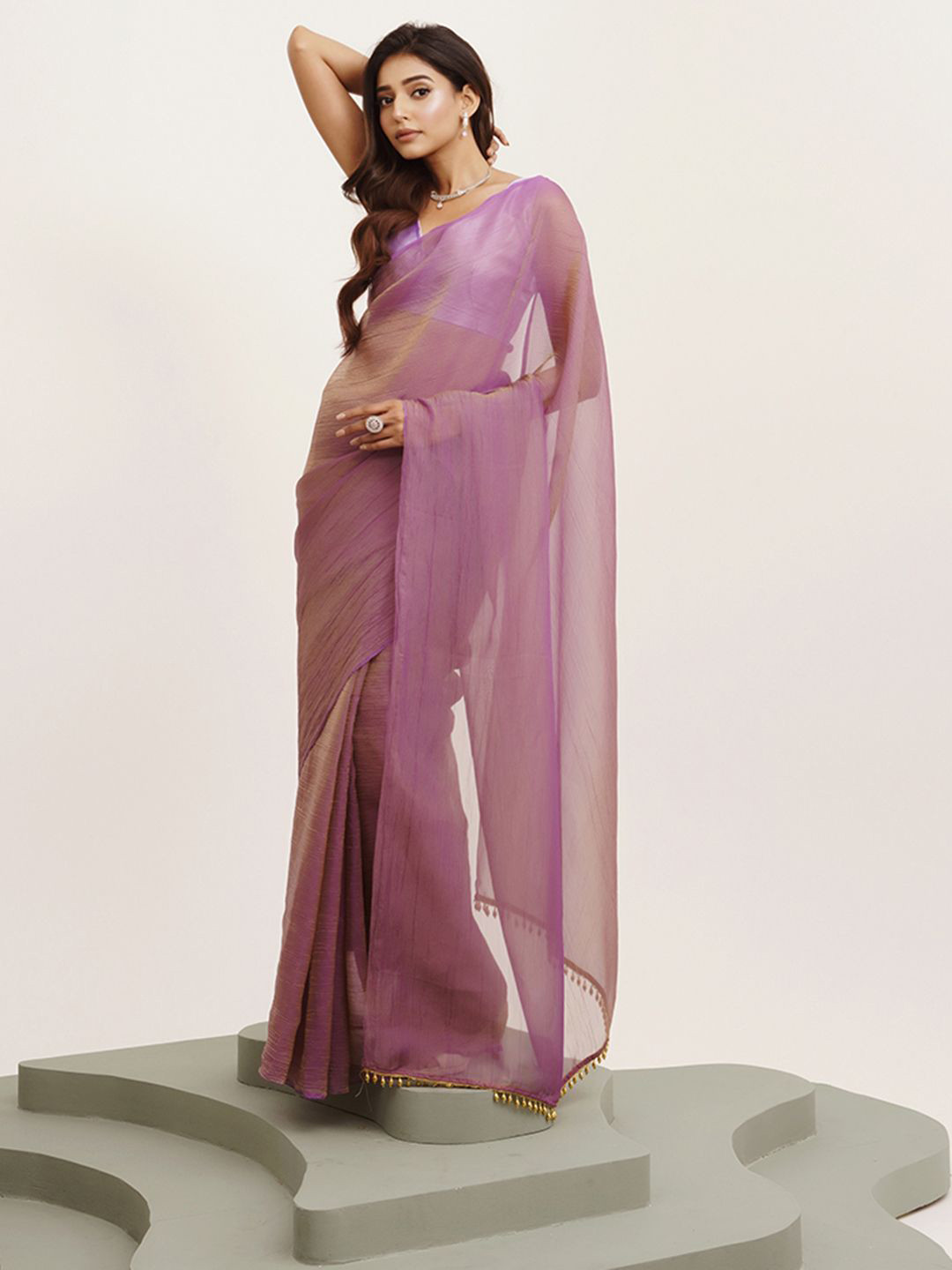 Kalista Beads and Stones Tissue with Tassels