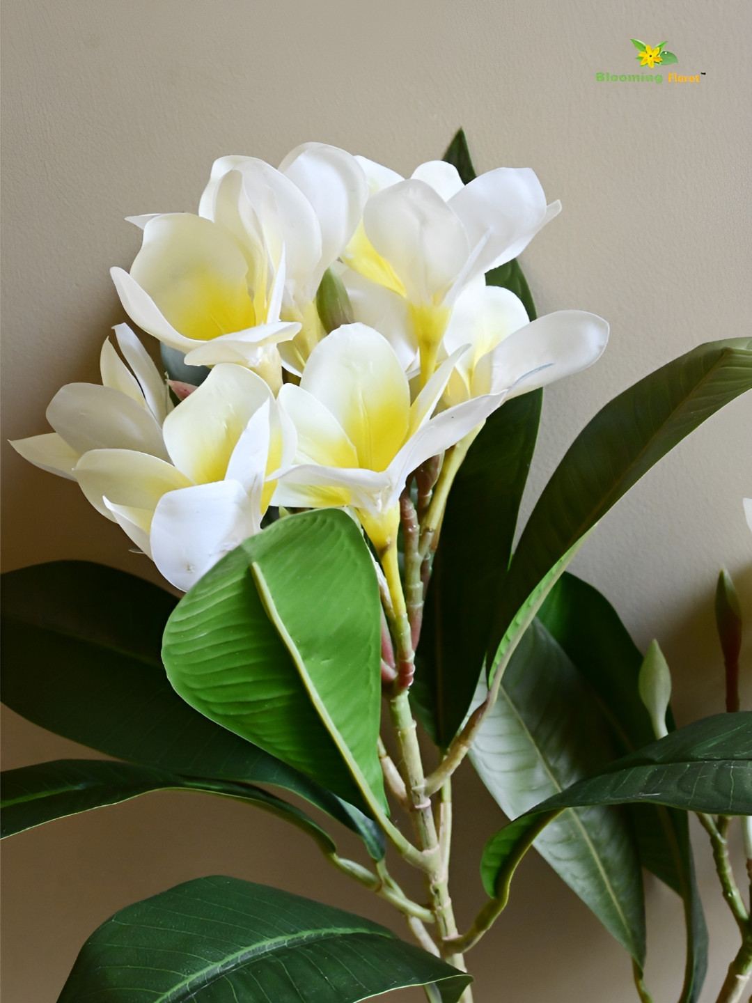 Blooming Floret White Artificial Flowers and Plants
