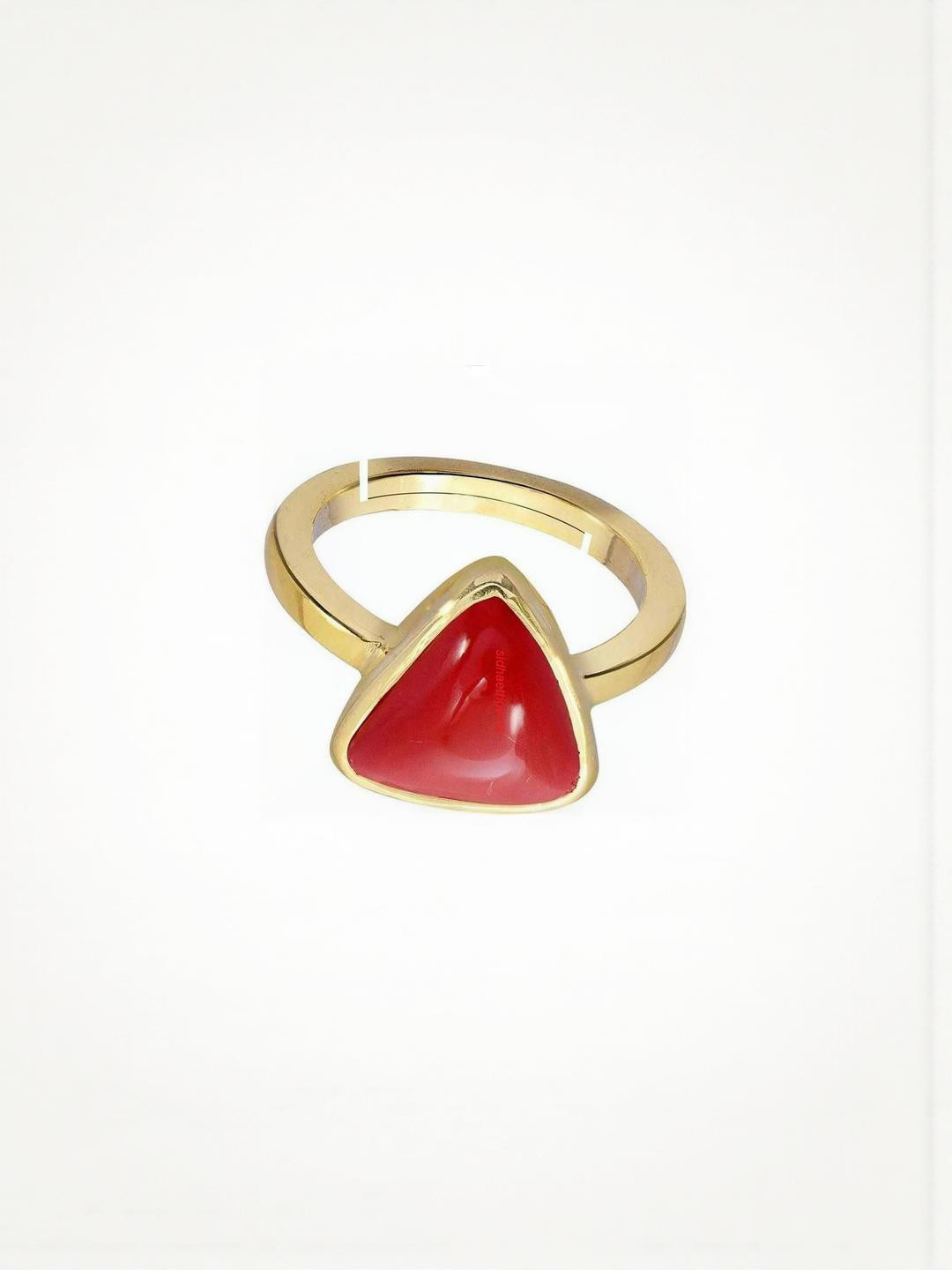 Sidharth Gems Alloy Coral Chain Multi Finger Ring