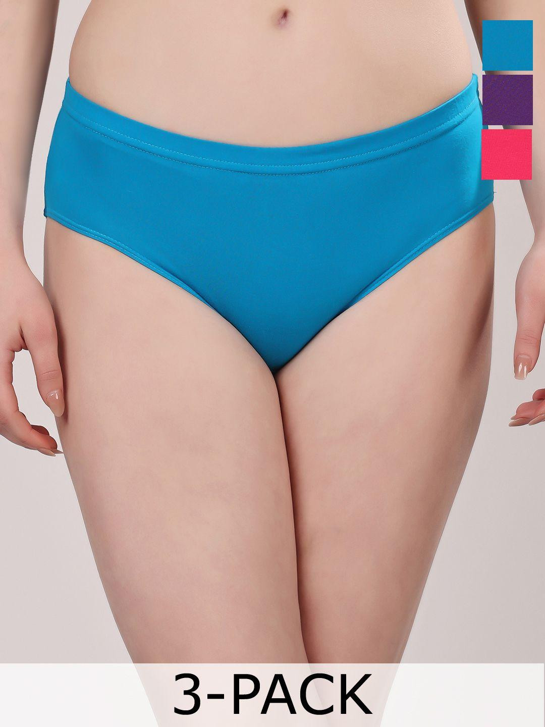 Floret Set Of 3 Basic Mid-Rise Briefs