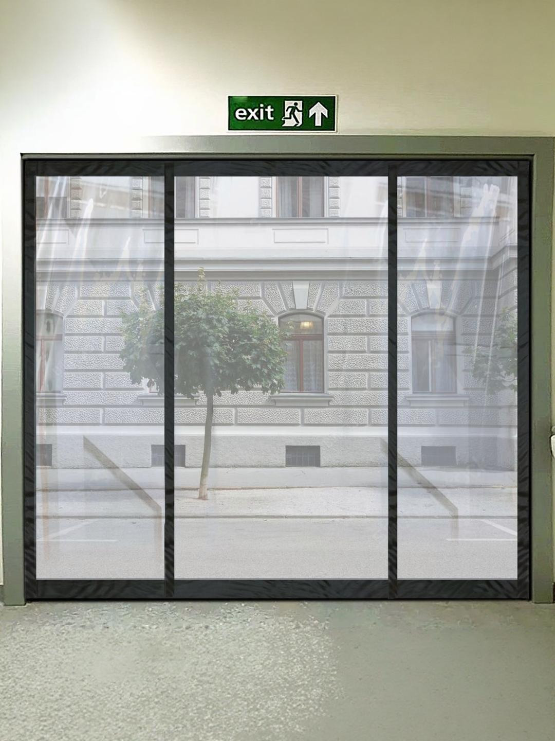 Stylista Transparent Insulated Magnetic Door Curtain - 106 x 106 inch - PVC thickness 0.2mm