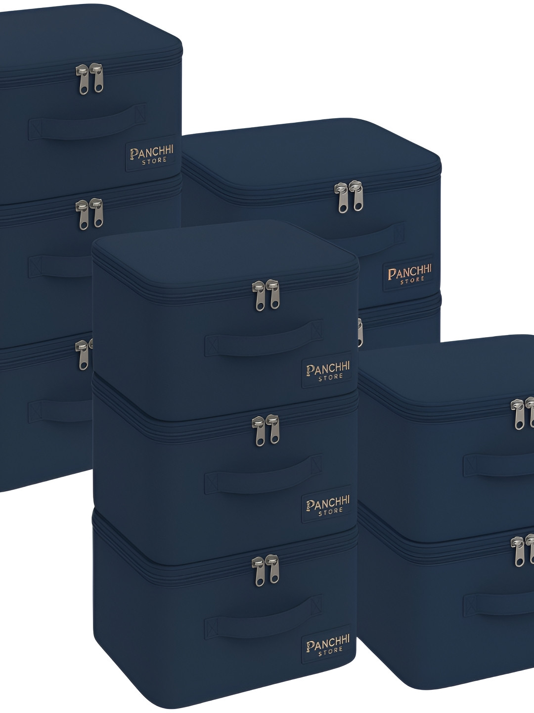 Panchhi Store Blue 10 Pieces Drawer Organiser