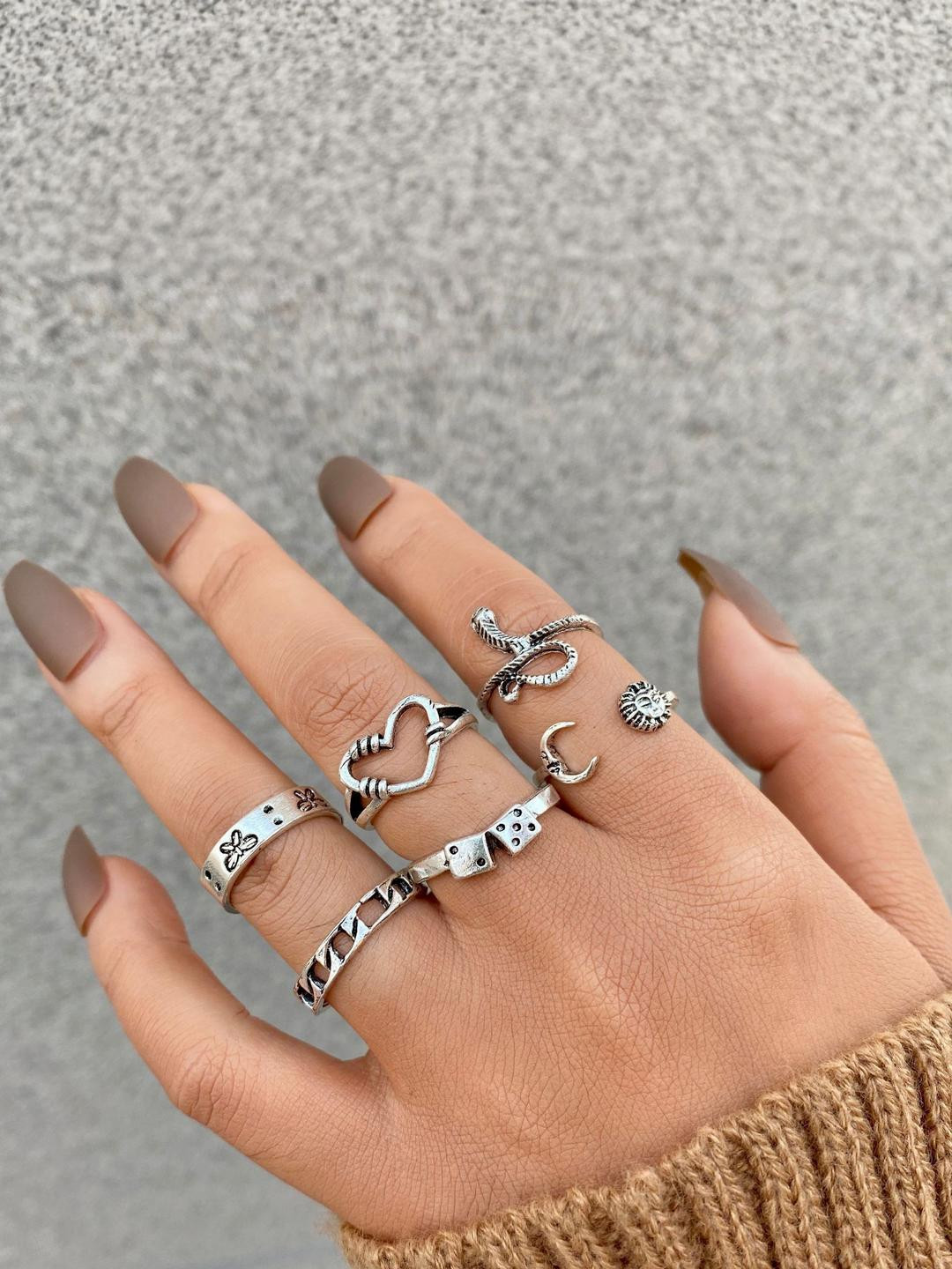 Arzonai Set Of 6 Rings