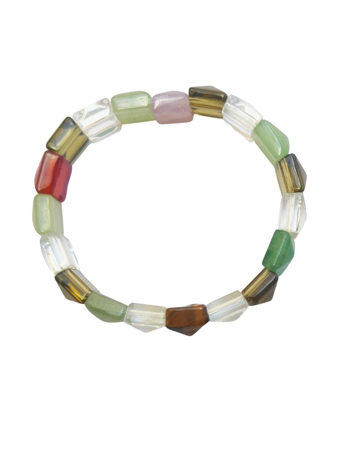 Apnisanskriti Unisex Multi Stone Bracelet