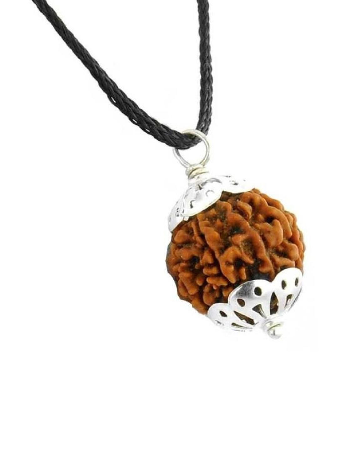 ShivaRatna 7 Mukhi Pure Silver Cap Nepali Rudraksha