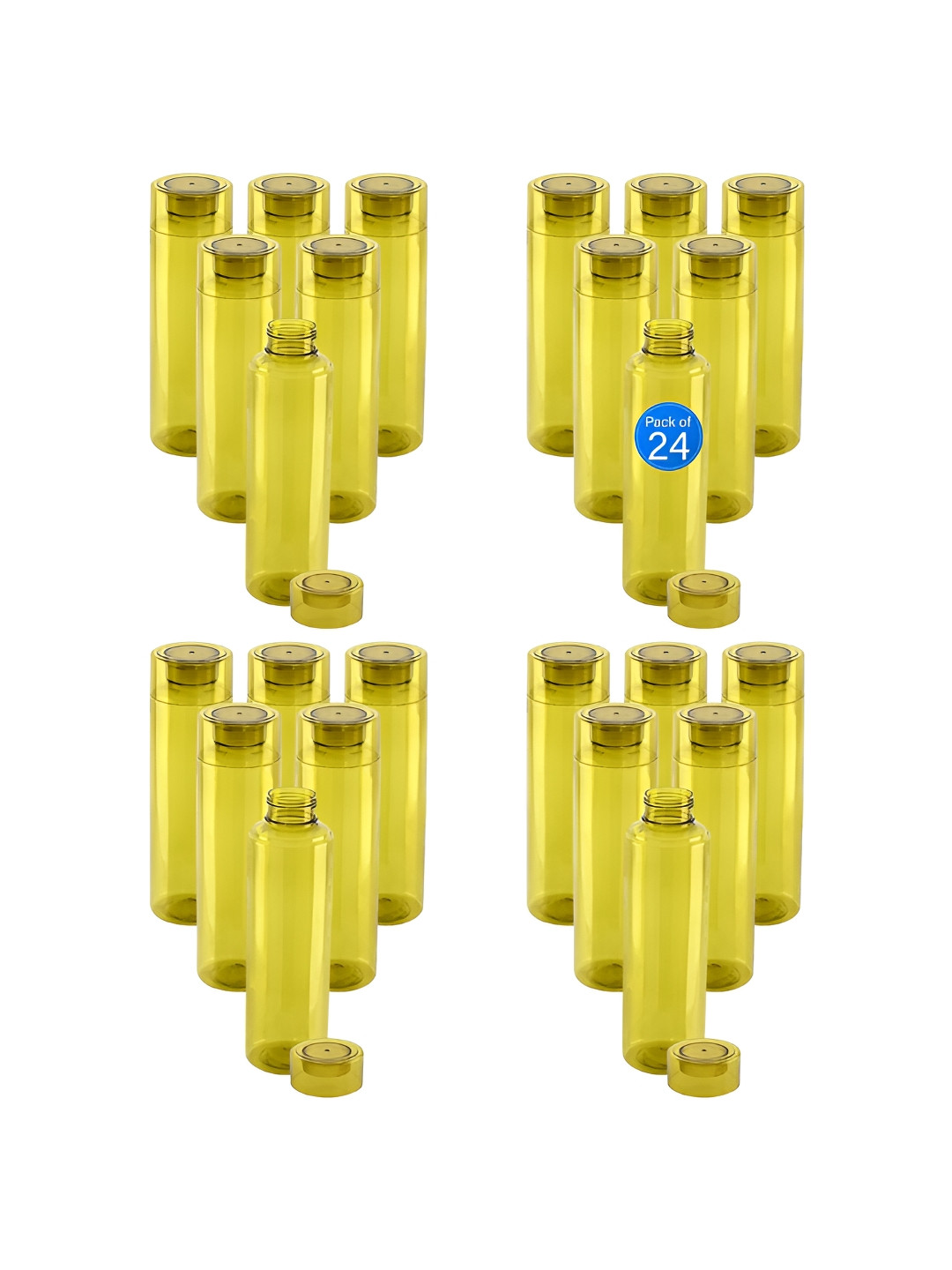 Aura Rembo Loose Green Solid Plastic Spill Proof 24 Piece Water Bottle - 1L