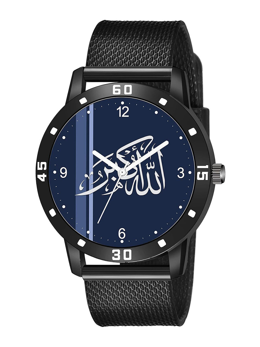 Gopal Shopcart Unisex Embellished Dial Analogue Watch AeviyoBLK-IslamicBLU-NUM06-Safar