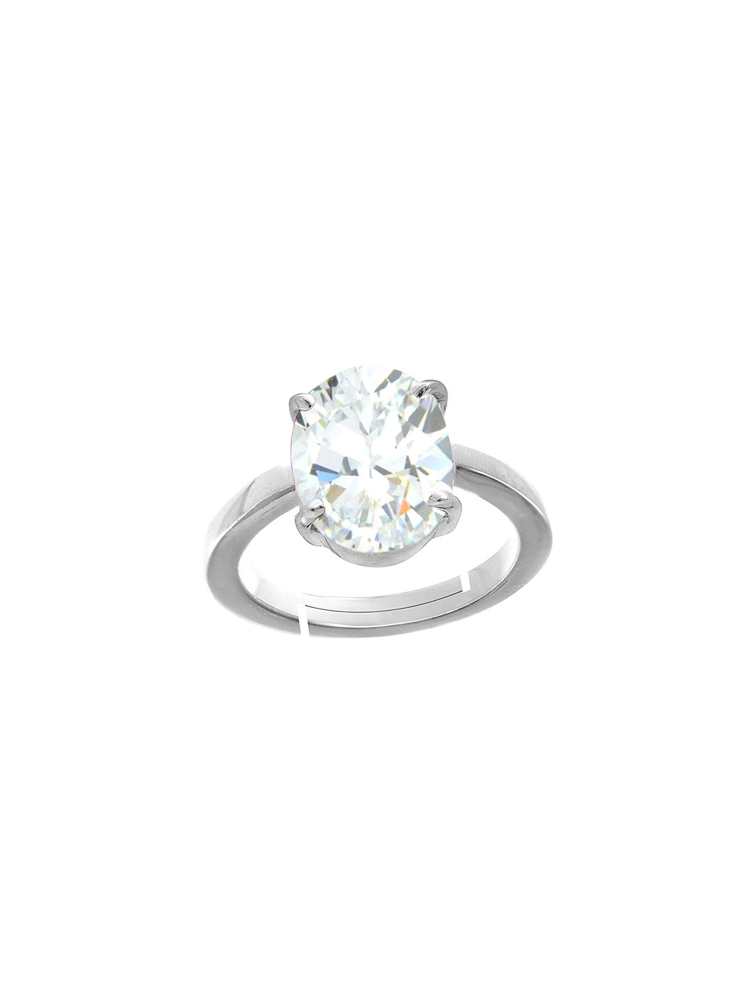RRVGEM 3.00 Ratti Round Shape Cubic White Zirconia Ring