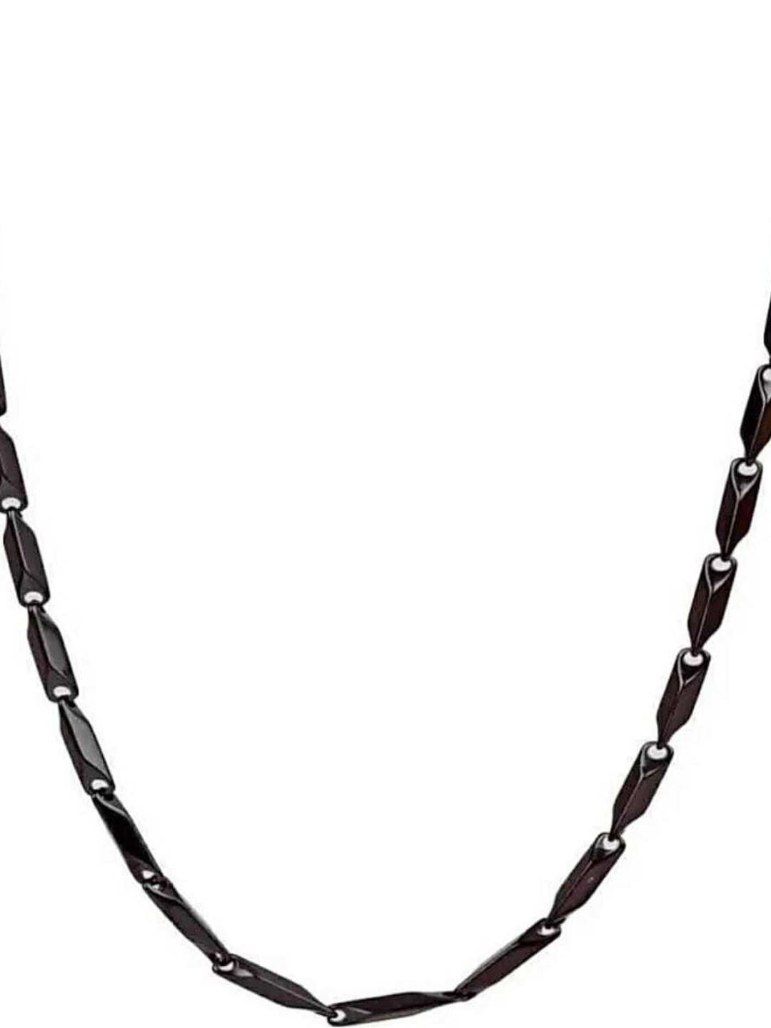 HOUSEOFTRENDZZ Black Stainless Steel Chain