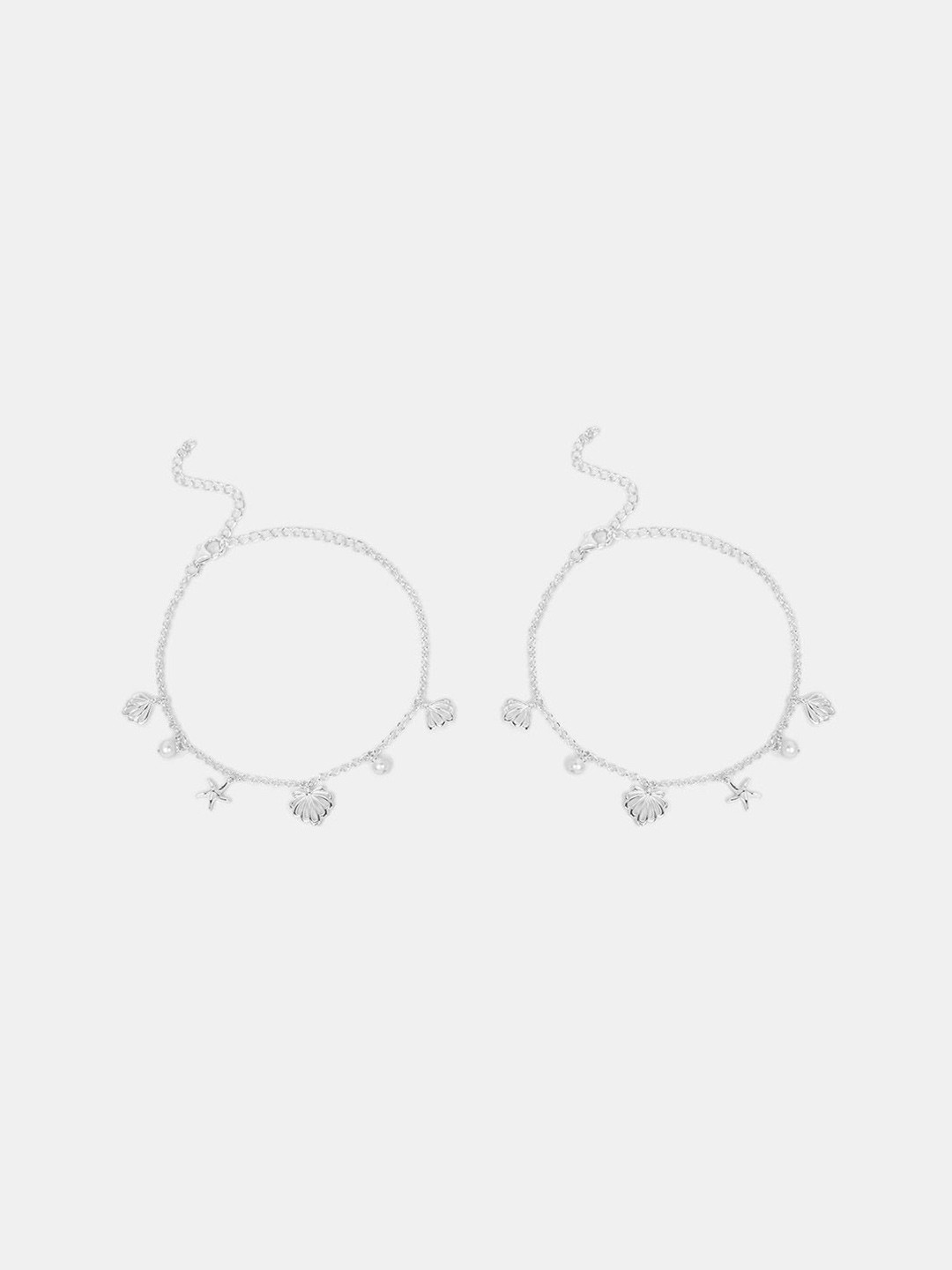 SHAYA Women Shell Yeah Anklet in 925 Silver