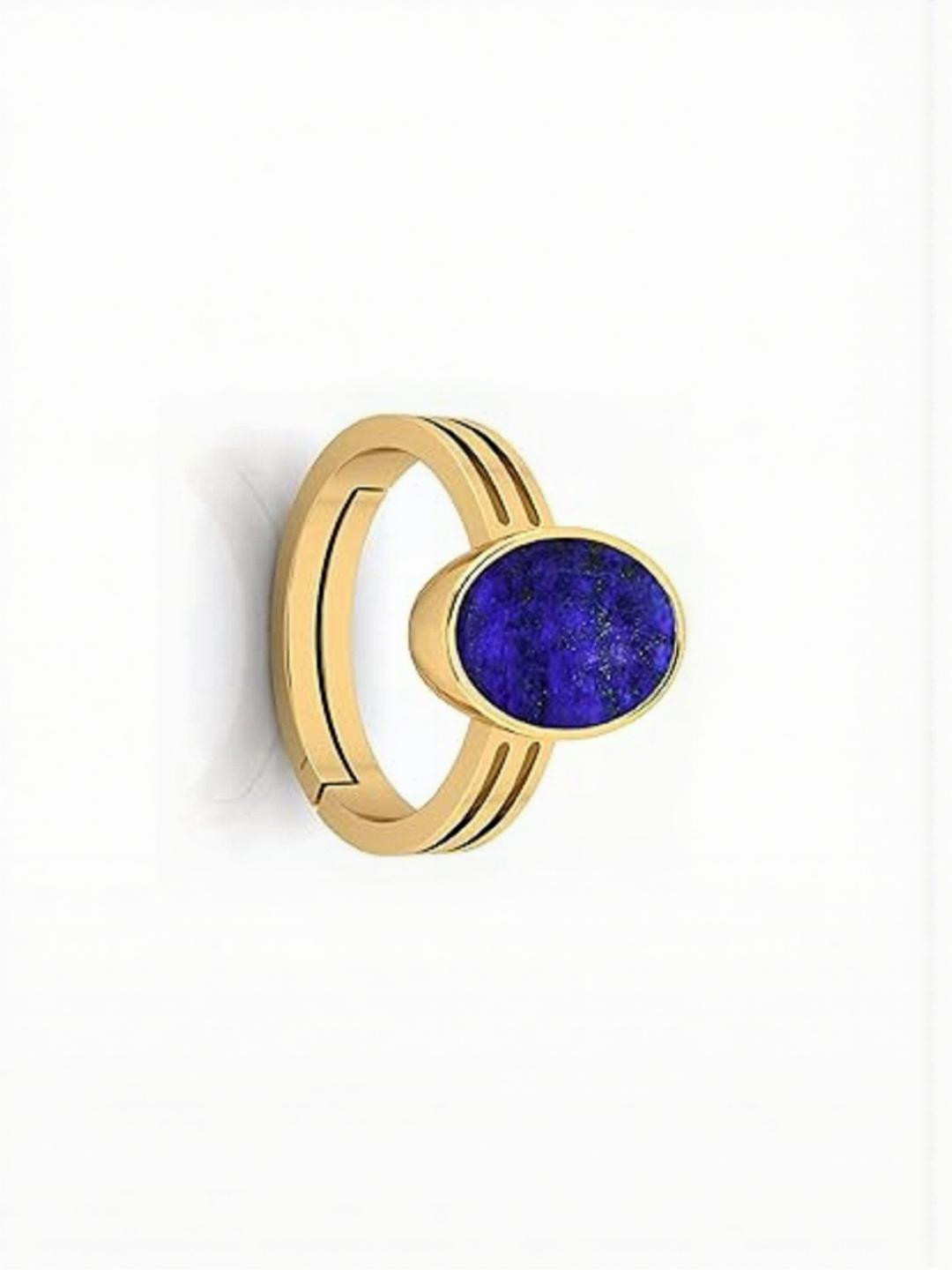 Sidharth Gems 7.25 Ratti 6.00 Crt Lapis Lazuli Lajwart Lajvrat Ring