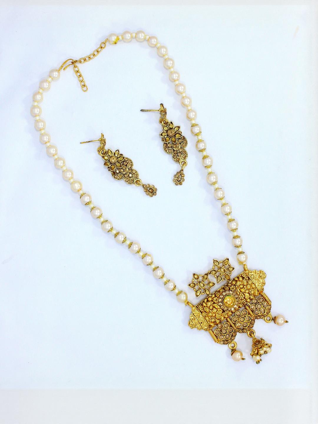 Guarantee Ornament House Alloy Gold-Plated Jewellery Set